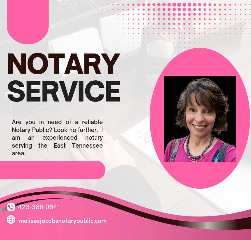 Melissa Jacobs, Notary Public